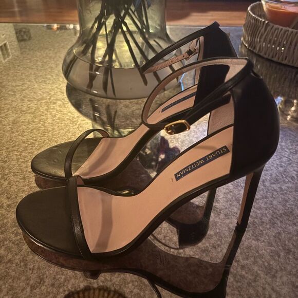 Stuart Weitzman Nudistsong Stiletto Sandal Heels - Picture 9 of 9